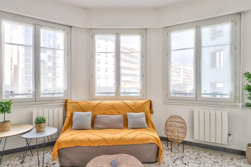 L29 Lenval Beach At 1Min Walk To Sea Front Ac Balcony Nice Ngoại thất bức ảnh